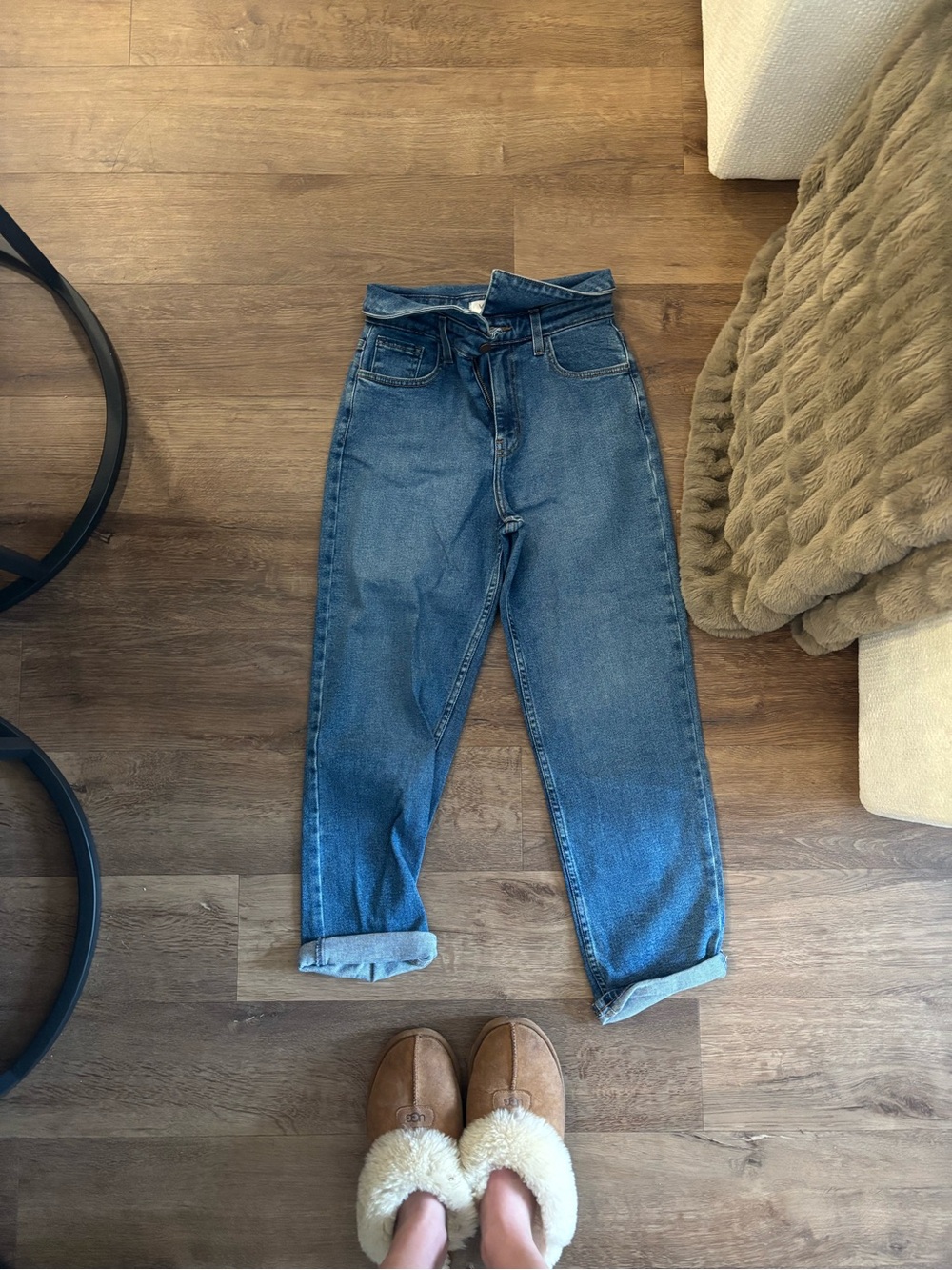 Vibrant Medium Blue Boyfriend Jeans